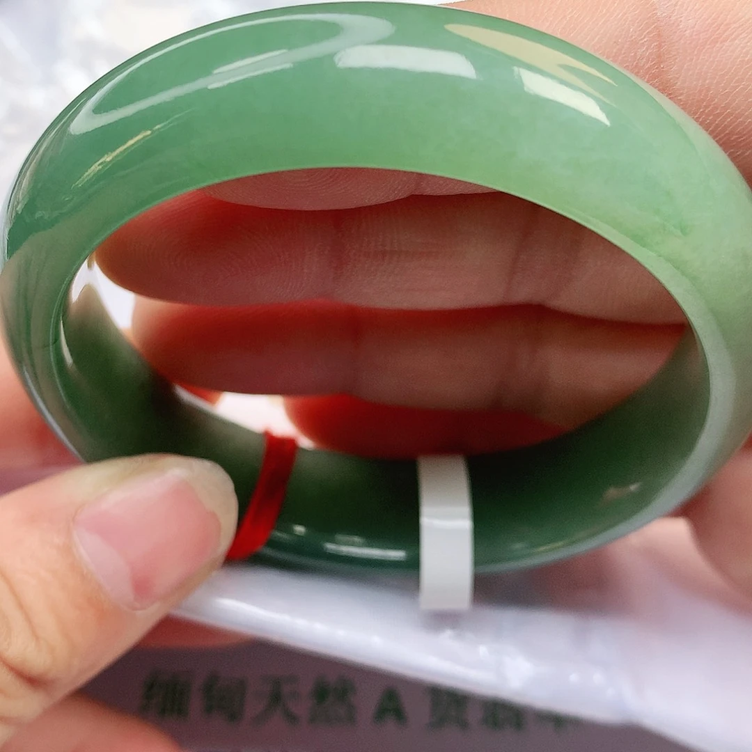 未镶嵌手镯翡翠A货翡翠老坑油青201号
