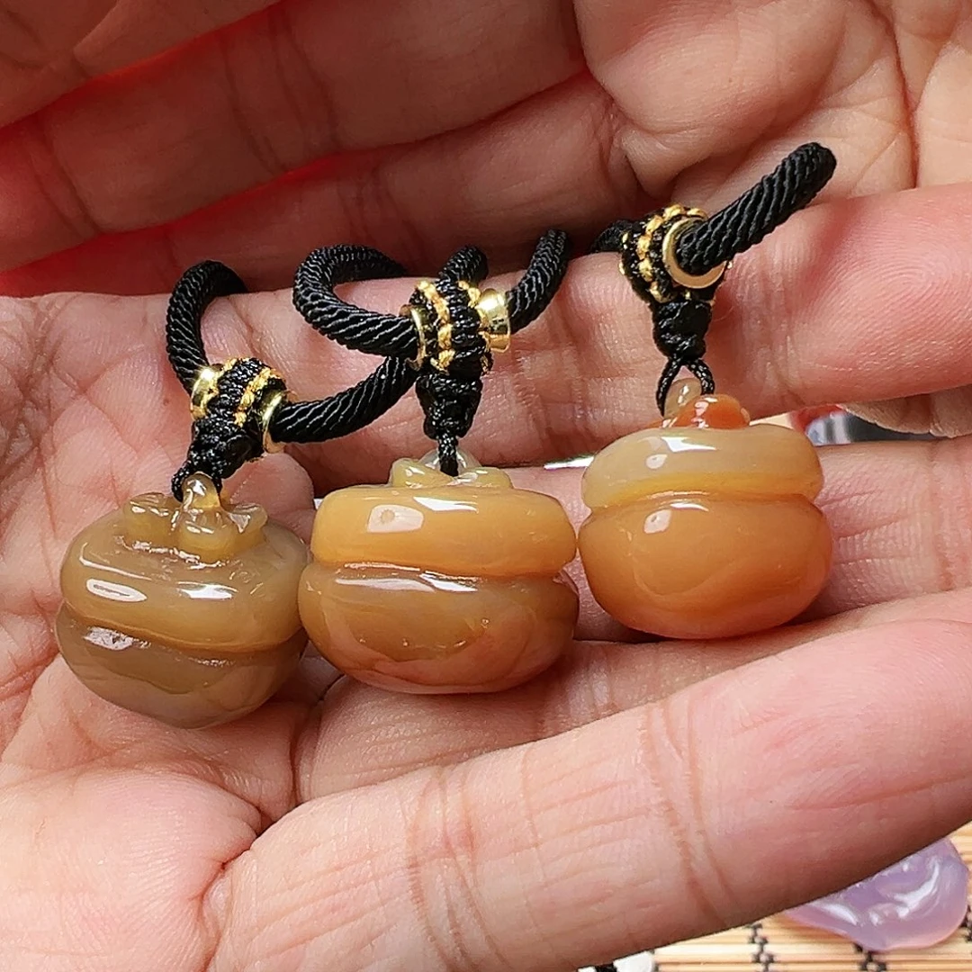 未镶嵌玛瑙/玉髓珠宝半成品随机3发一