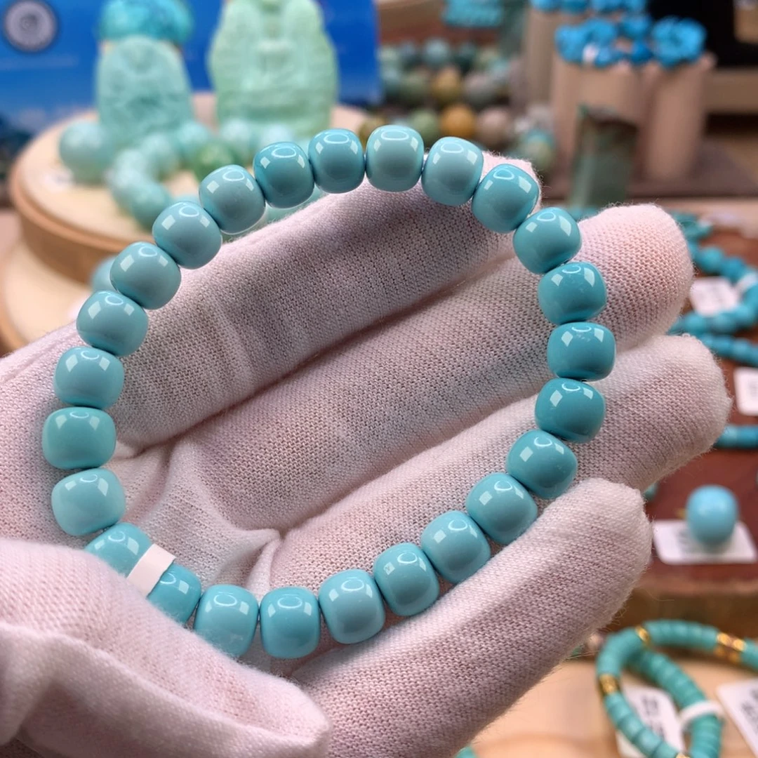 绿松石未镶嵌珠宝奇石8mm