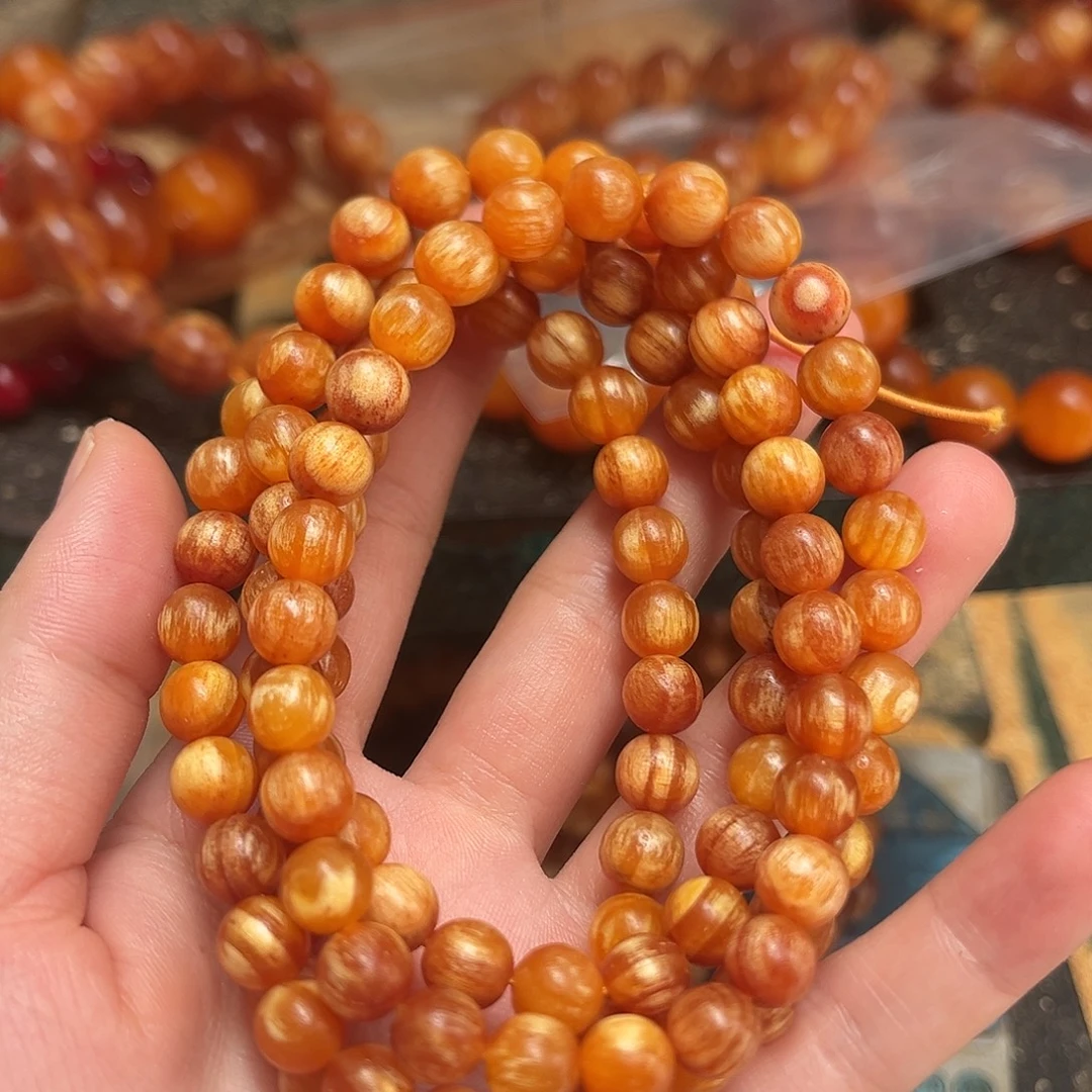 松木（琥珀木）手串/手链0.8规格108颗