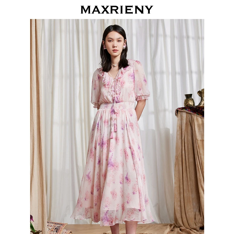 【千颂妮专属】MAXRIENY显白收腰连衣裙