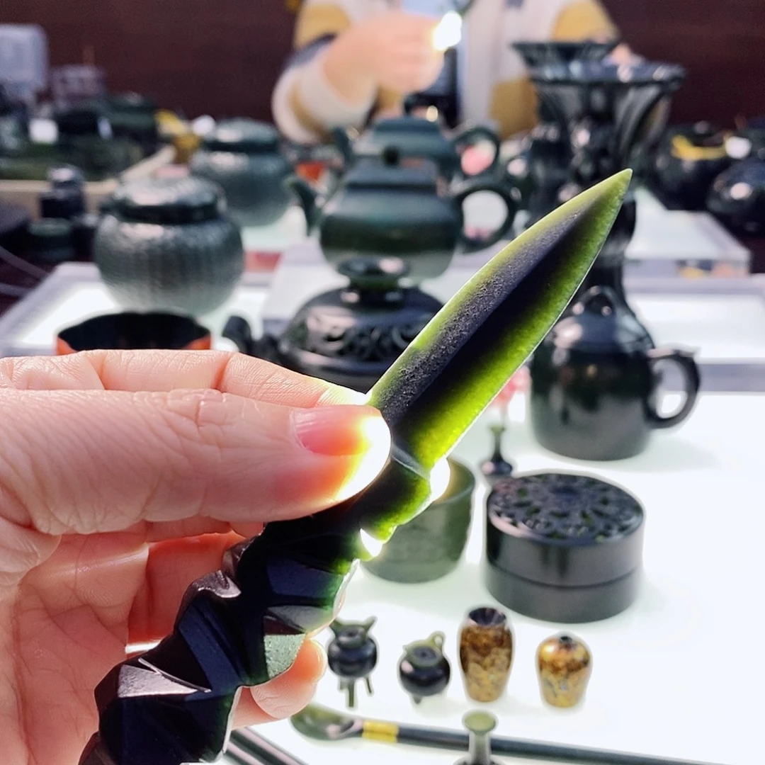 和田玉（青玉）摆件未镶嵌