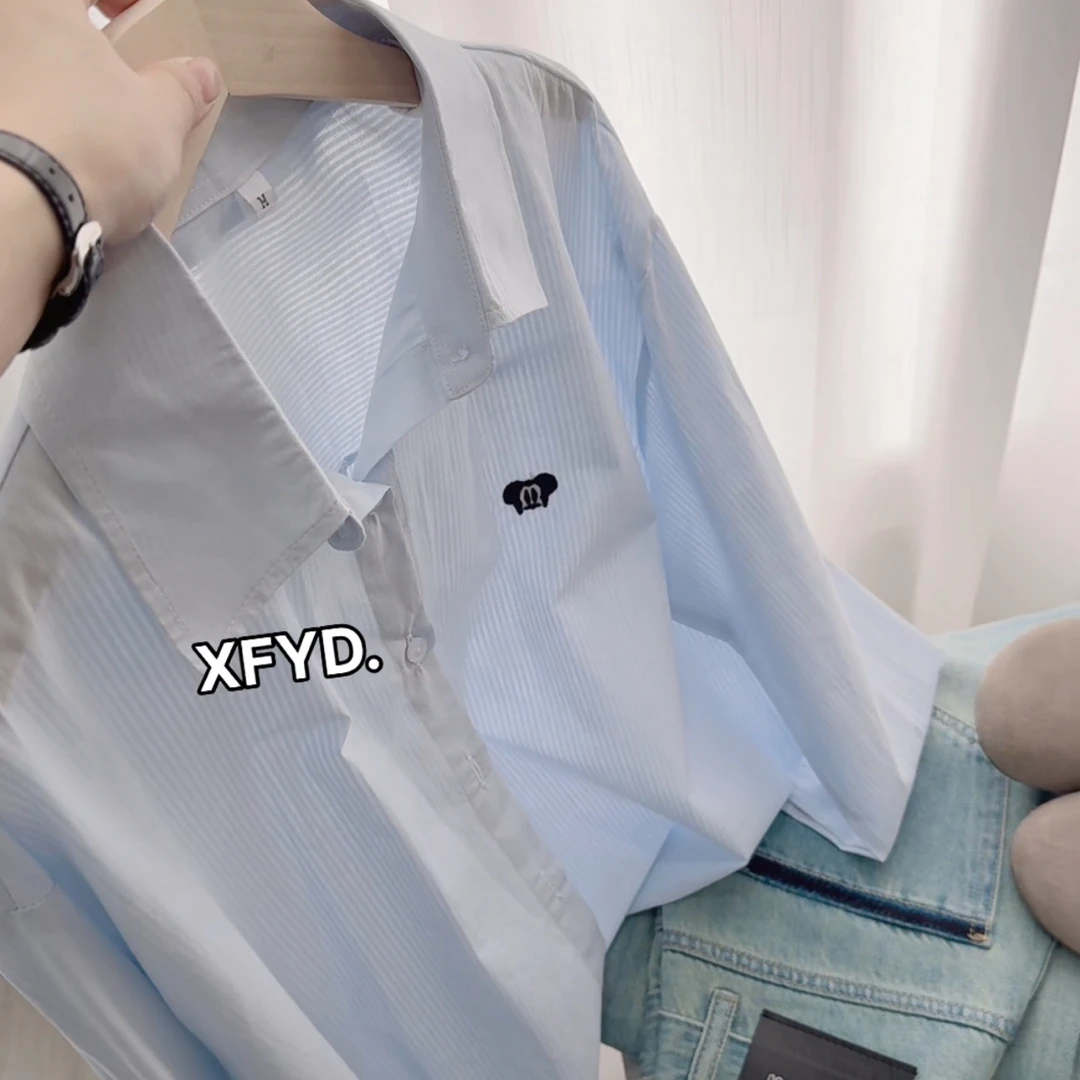 小朵家 XFYD. 休闲百搭薄款米奇衬衫