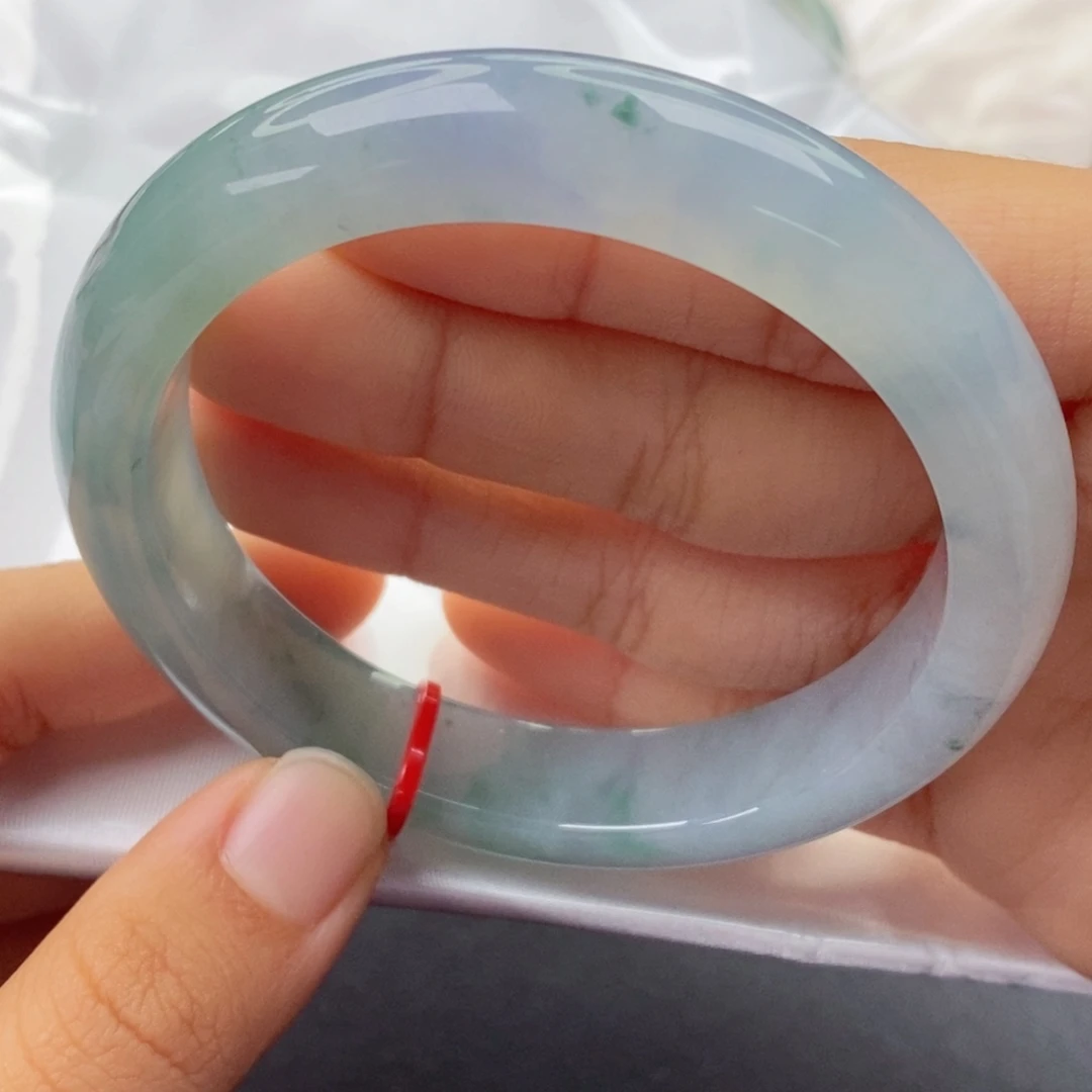 翡翠未镶嵌手镯58正圈