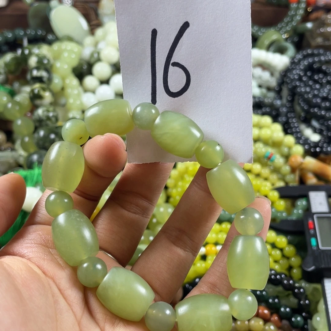 未镶嵌蛇纹石玉手串