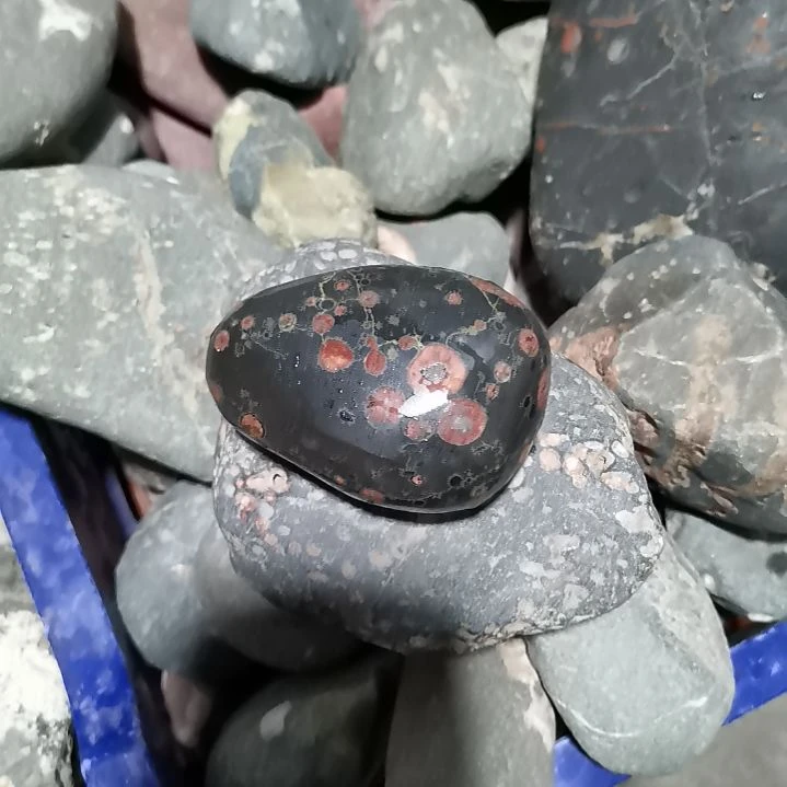 梅花石红梅手把件