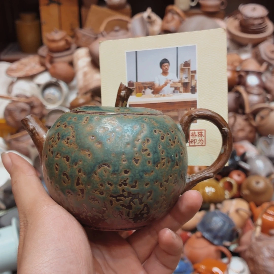 柴烧老岩泥高温茶器皿