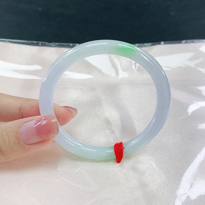 翡翠未镶嵌手镯圈51，04243