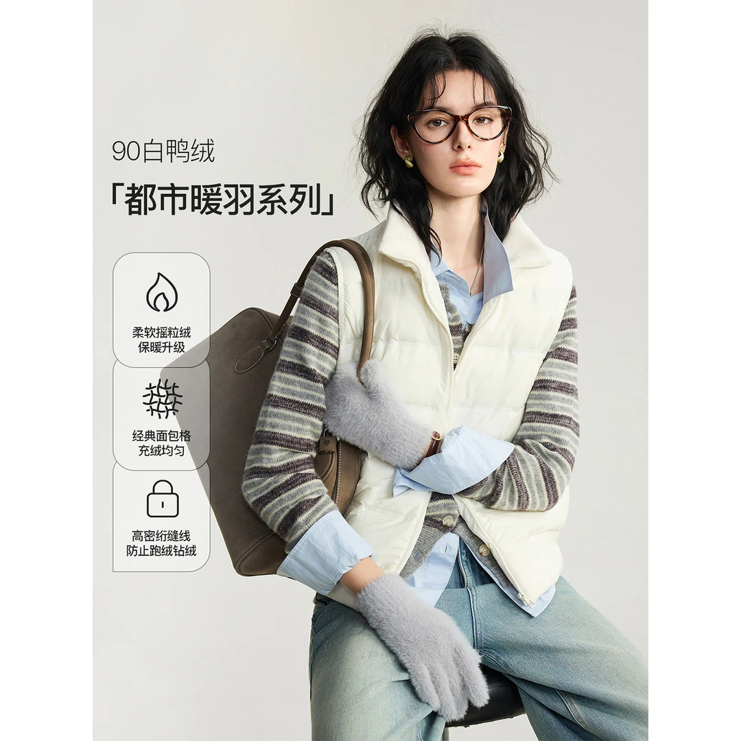 【都市暖羽系列】匈牙俐90白鸭绒女装羽绒服FX3YR1168-A