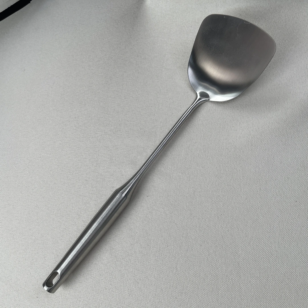 锅铲316不锈钢家用厨房锅铲煎鱼煎牛排加厚铁铲子炒勺子