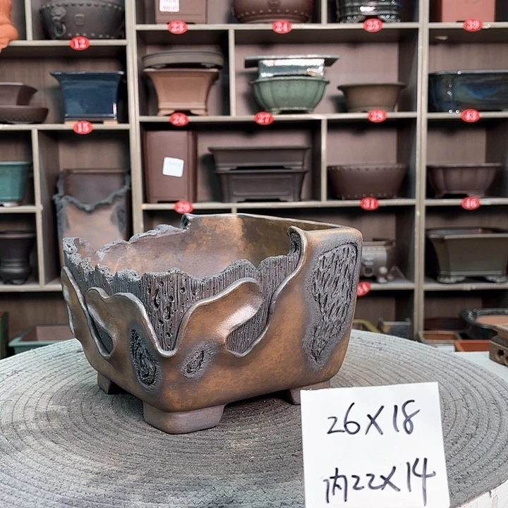 紫砂花盆树*紫砂的颜色很漂亮