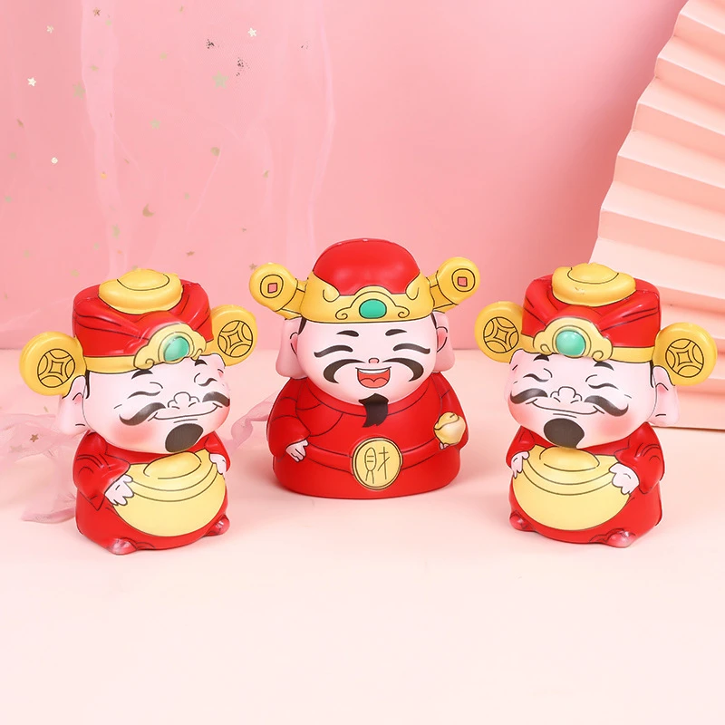 新款解压玩具捏捏乐财神爷三丽欧曼奥特PU慢回弹玩具办公桌面摆件