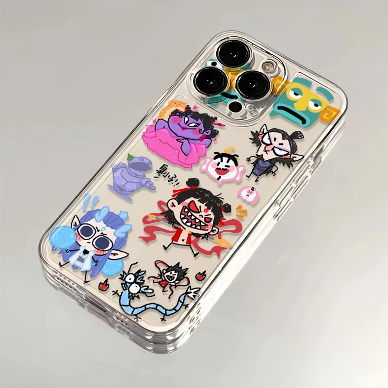 哪吒涂鸦合集适用iPhone16小米15华为苹果14promax手机壳12太空MT