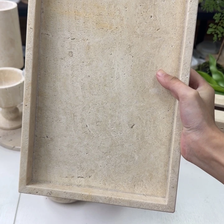 大理石挪**菊洞石大盘子