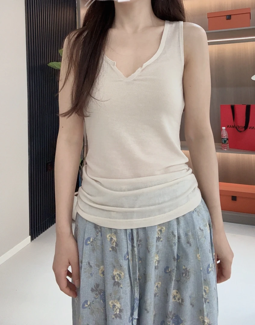 ZHANG.Z.Z【美式】显瘦百搭弹力背心通勤运动短款辣妹夏季修身