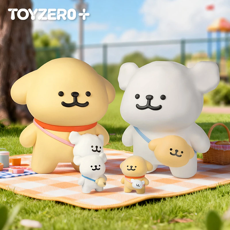 TOYZEROPLUS旗舰店-线条小狗结伴出行存钱罐(白狗/小金毛)