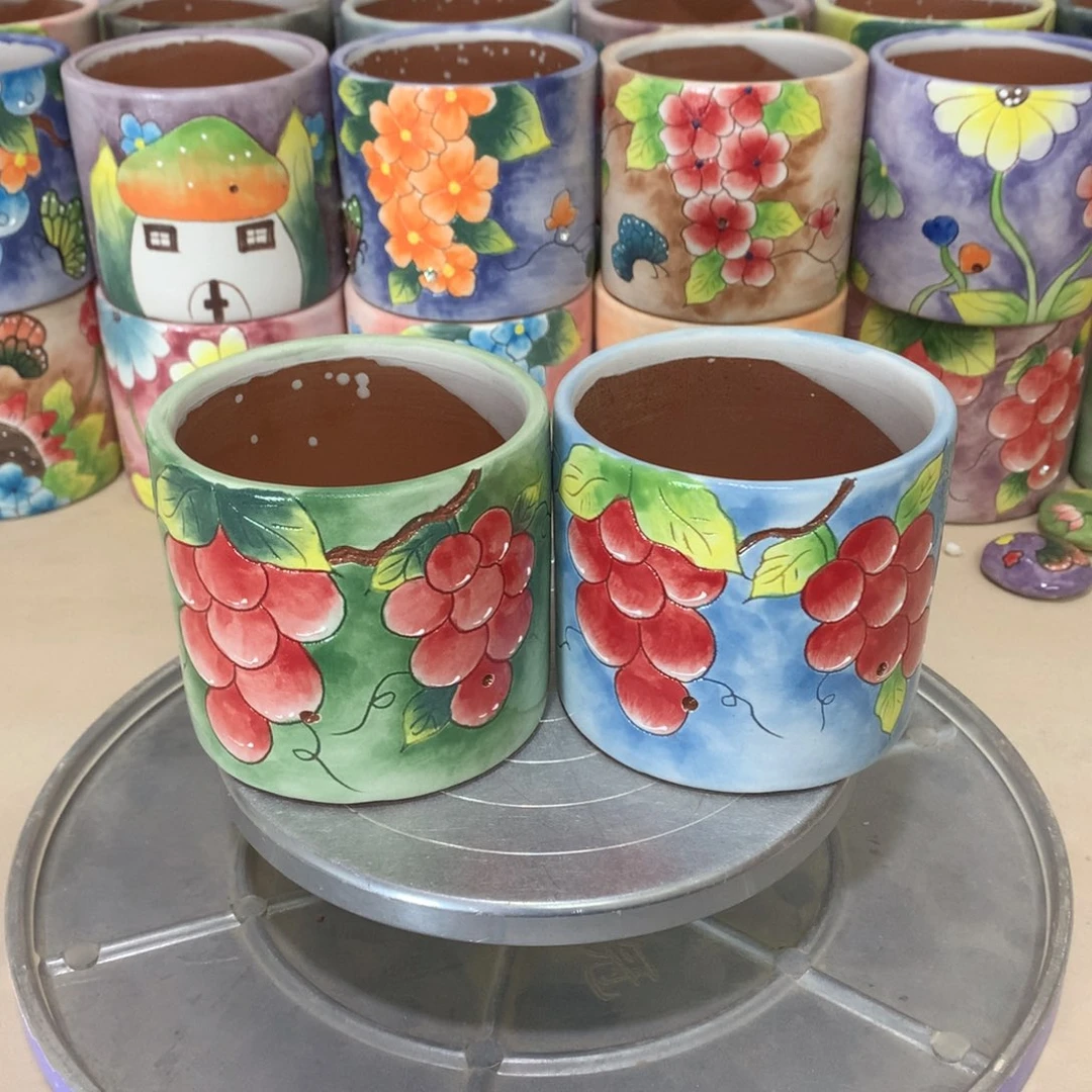 福利花盆，手绘huapen