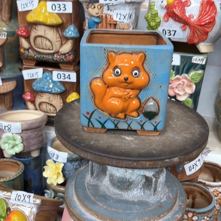 紫砂花盆粗陶材质多肉花盆