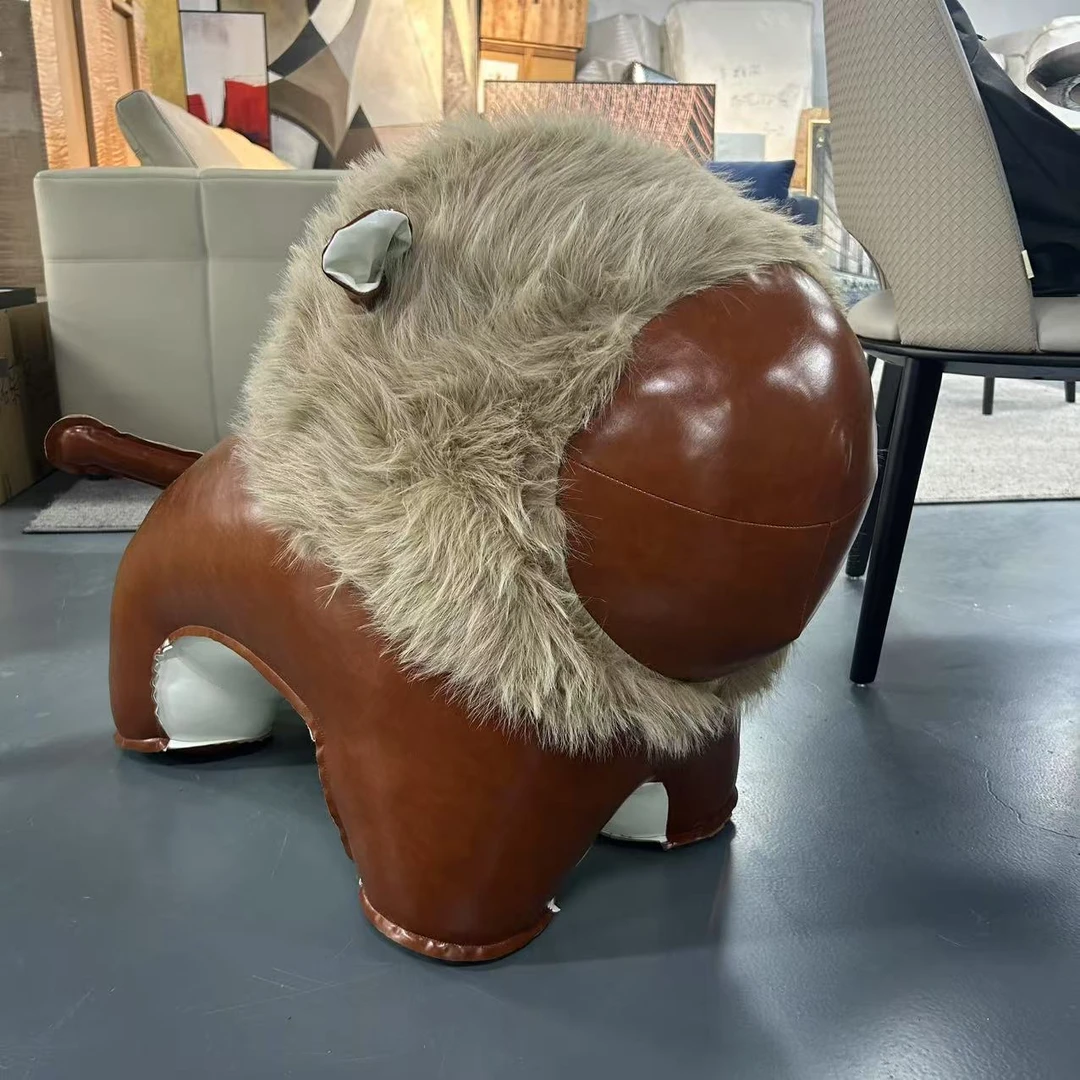 【Galn+】大头狮子油蜡皮儿童沙发座具