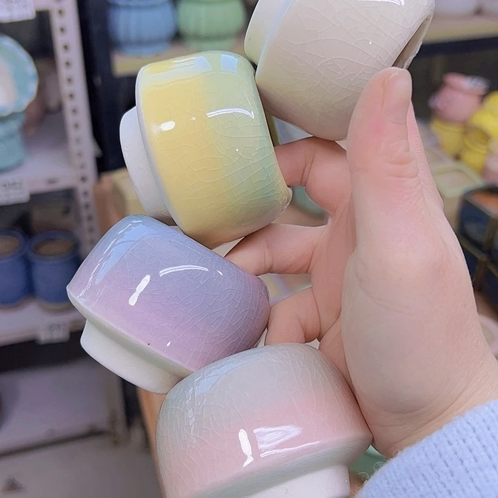 红陶陶瓷花盆当场满12包邮