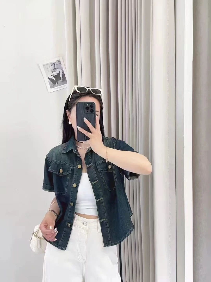 短款牛仔薄外套上衣女外套