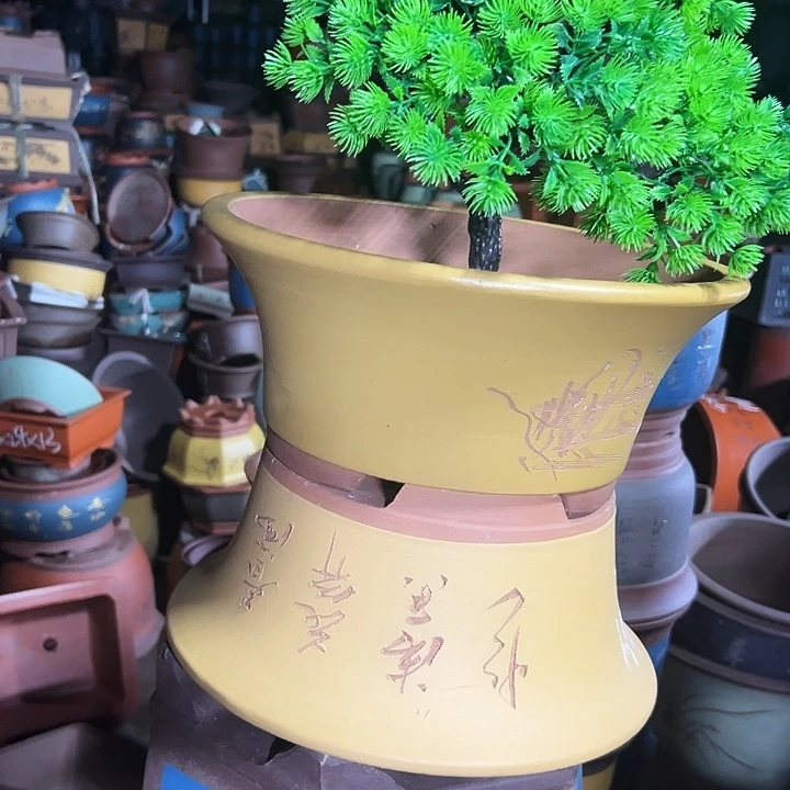 33黄票口花盆花盆×2