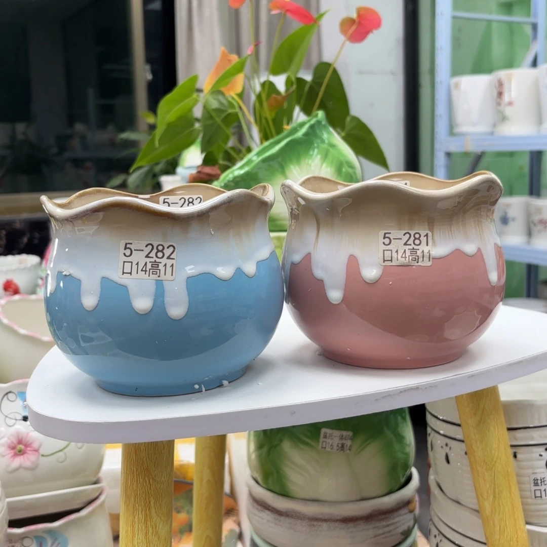 @夏西陶瓷花盆@@6281282