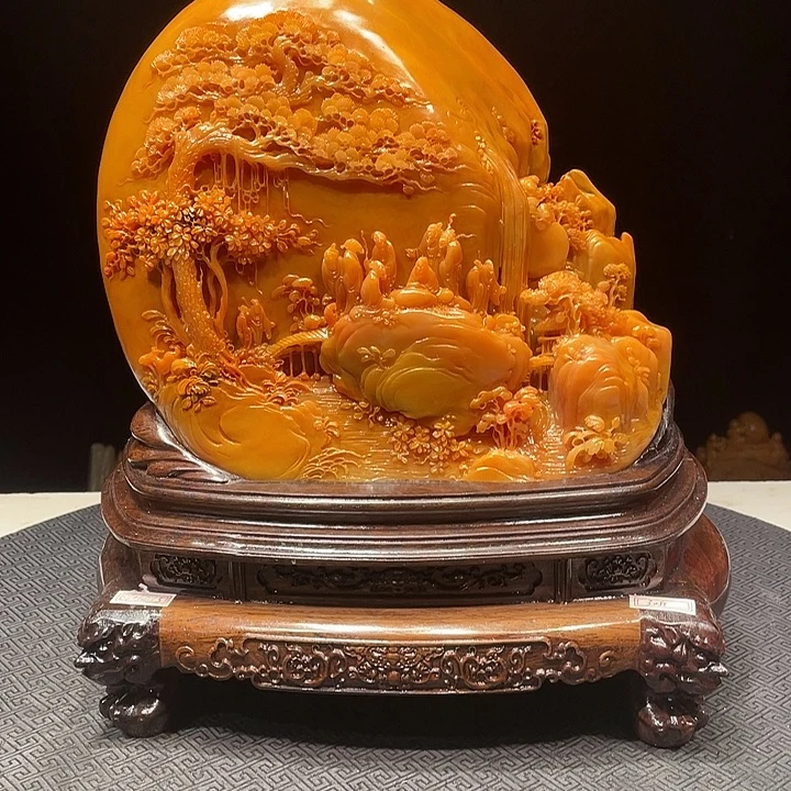 用***5寿山石山水画欣赏