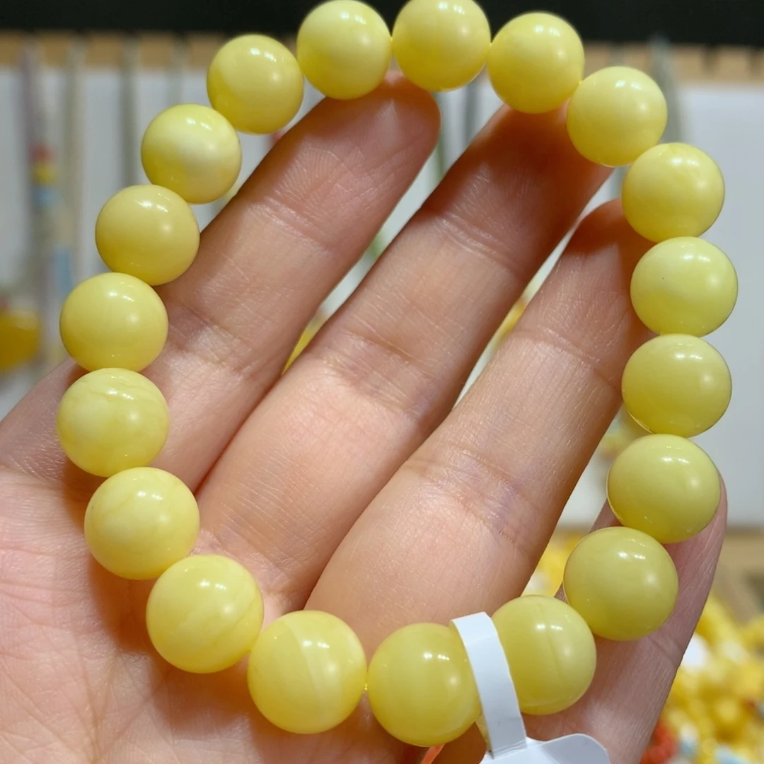 蜜蜡未镶嵌手链10mm