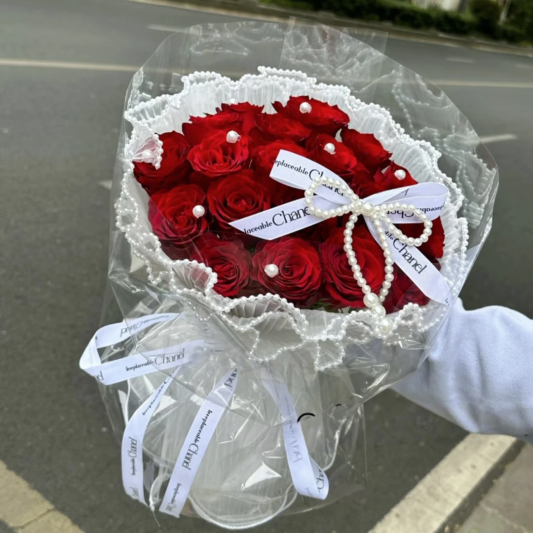 红玫就是爱你19支告白手捧花
