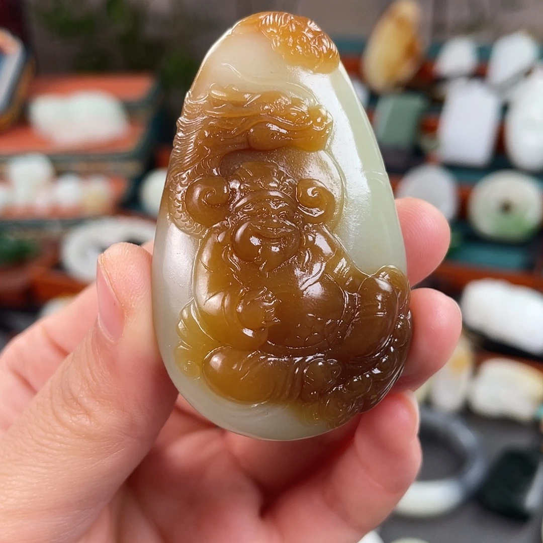 和田玉未镶嵌挂件