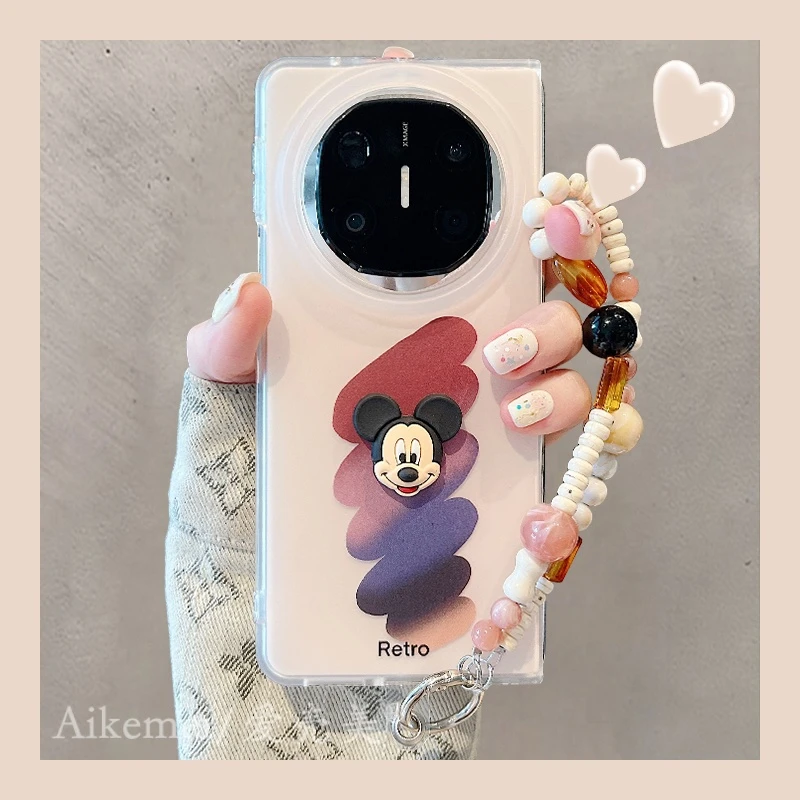 适用华为mateX6折叠屏手机壳MateX5典藏版涂鸦立体matex3米奇头像