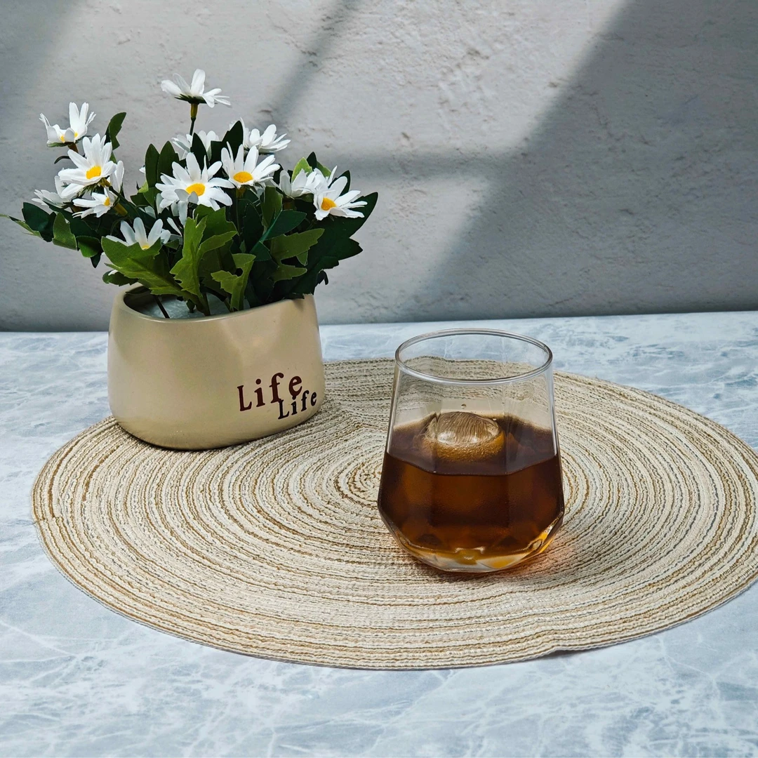 310ml简约北欧网红ins风创意八角钻石形透明玻璃水饮杯家用水杯