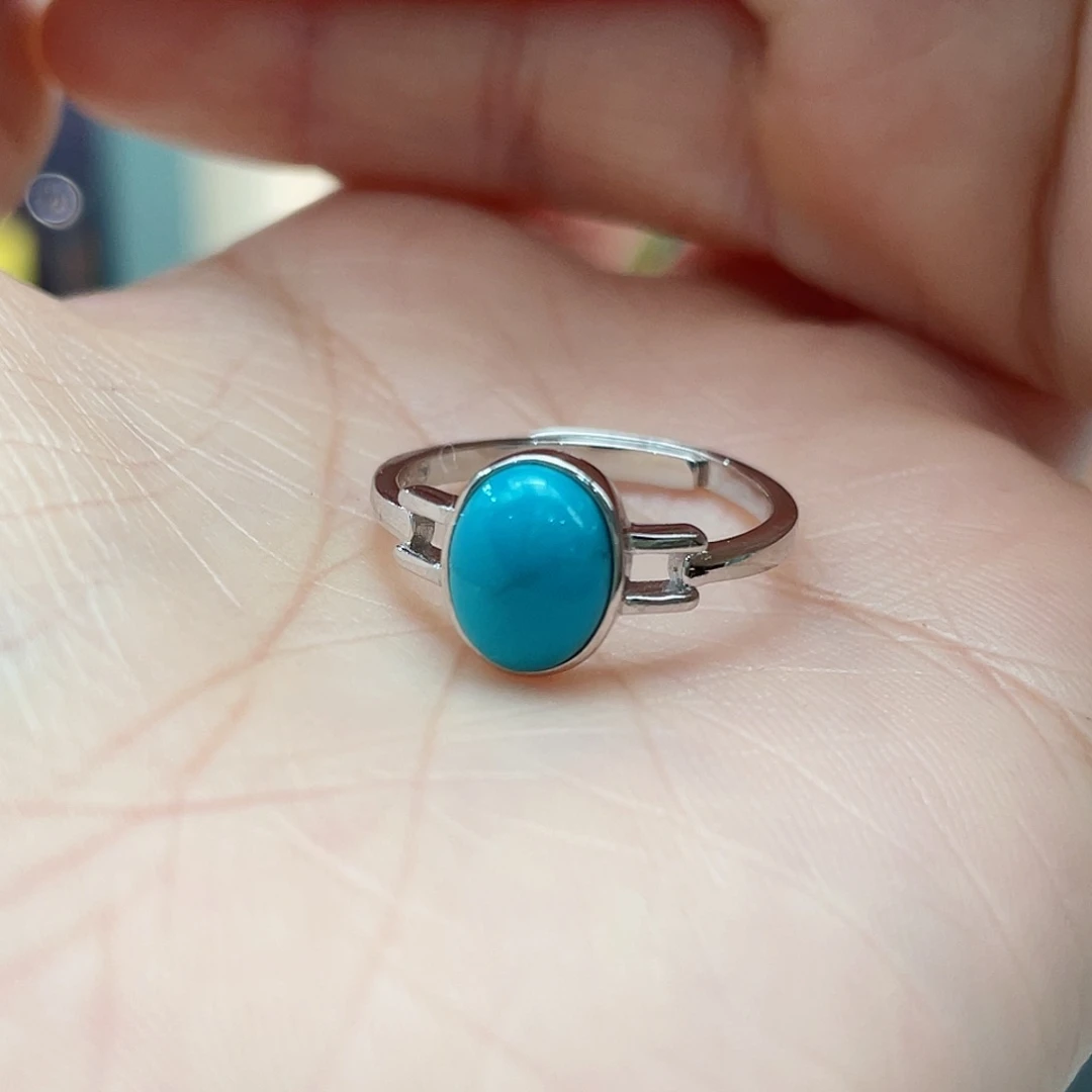 绿松石颈饰银S925镶嵌