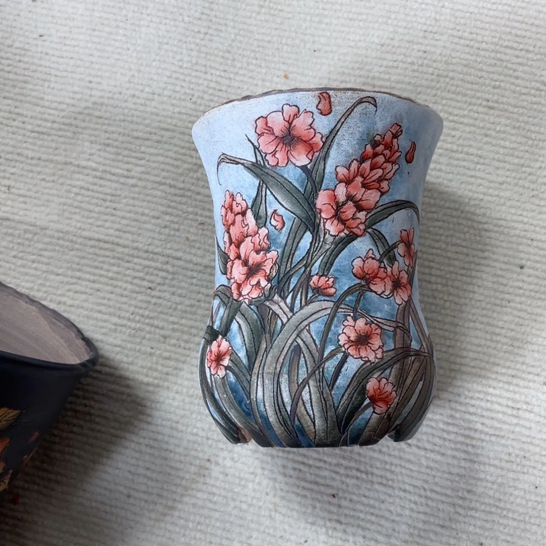 紫砂花盆?****?陶瓷多肉花盆瑕疵
