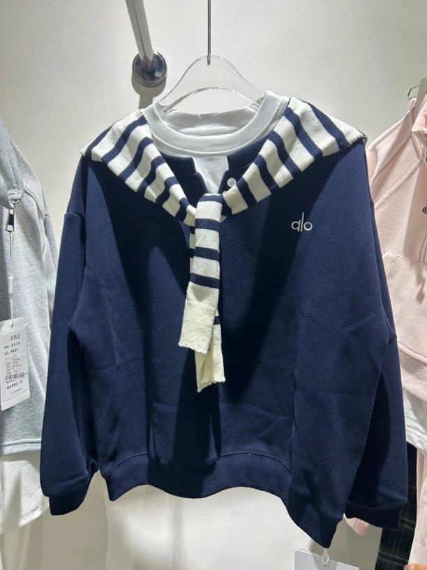 休闲风时尚翻领休闲春秋卫衣女韩版套装秋款童装套头