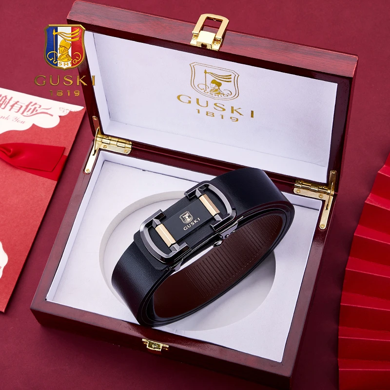 可刻字【生日礼物】无牙内穿皮带真皮男款腰带百搭自动扣生日送男友