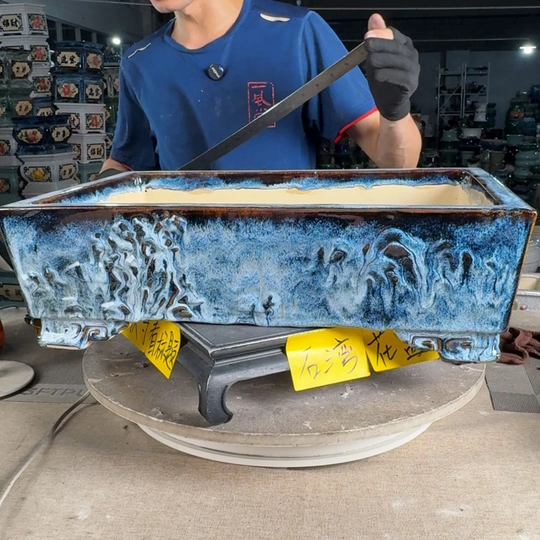 一风堂石湾花盆 内43*29*9.5