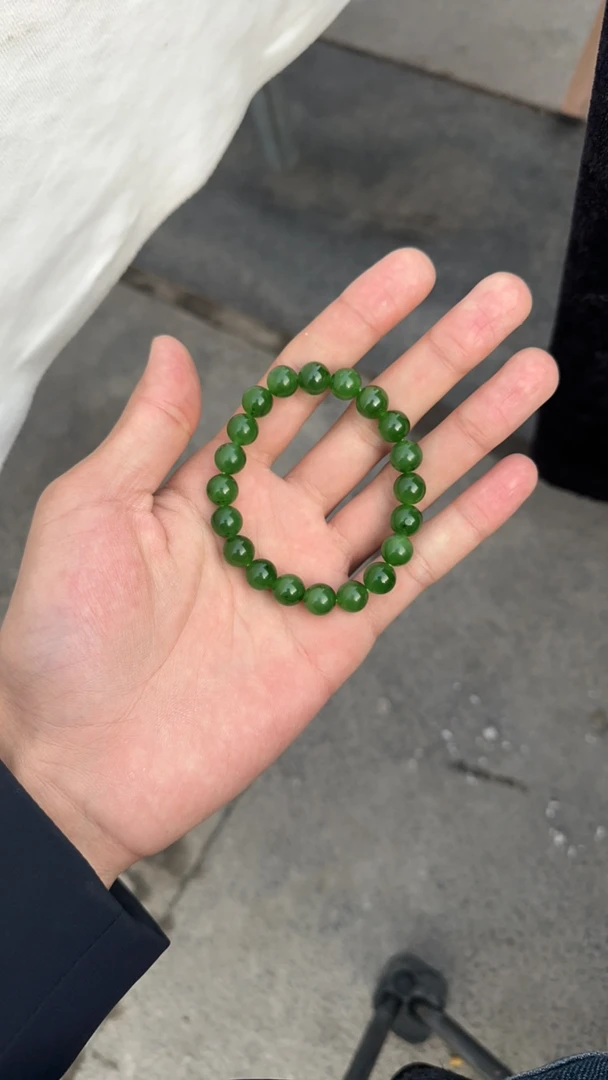 和田玉俄罗斯碧玉纯天然卡10