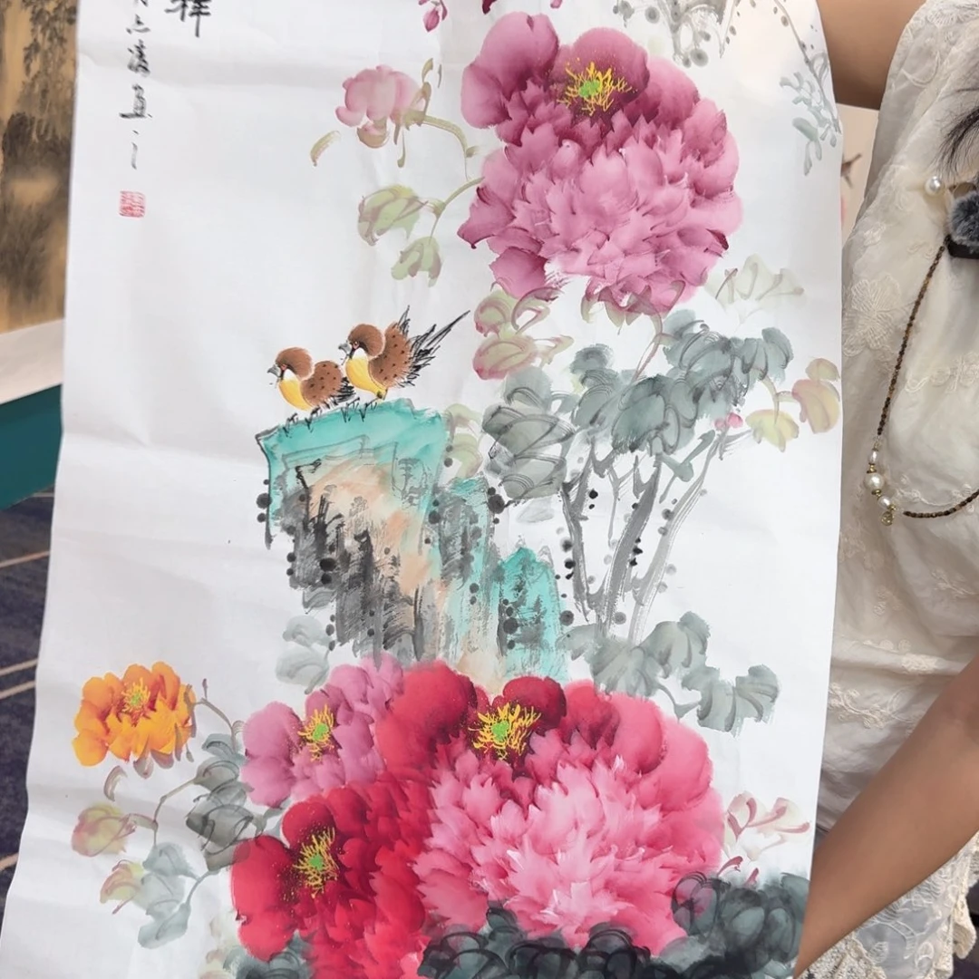 国画国画作品山水花鸟