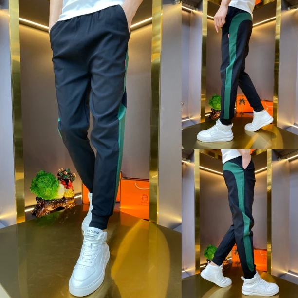 887春季九分裤常规款潮休闲裤夏季修身卫裤网红小脚裤裤子