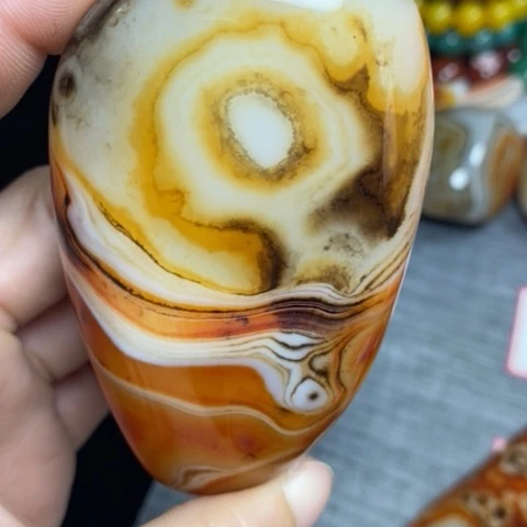玛瑙/玉髓珠宝奇石未镶嵌?***?你孔不退不换
