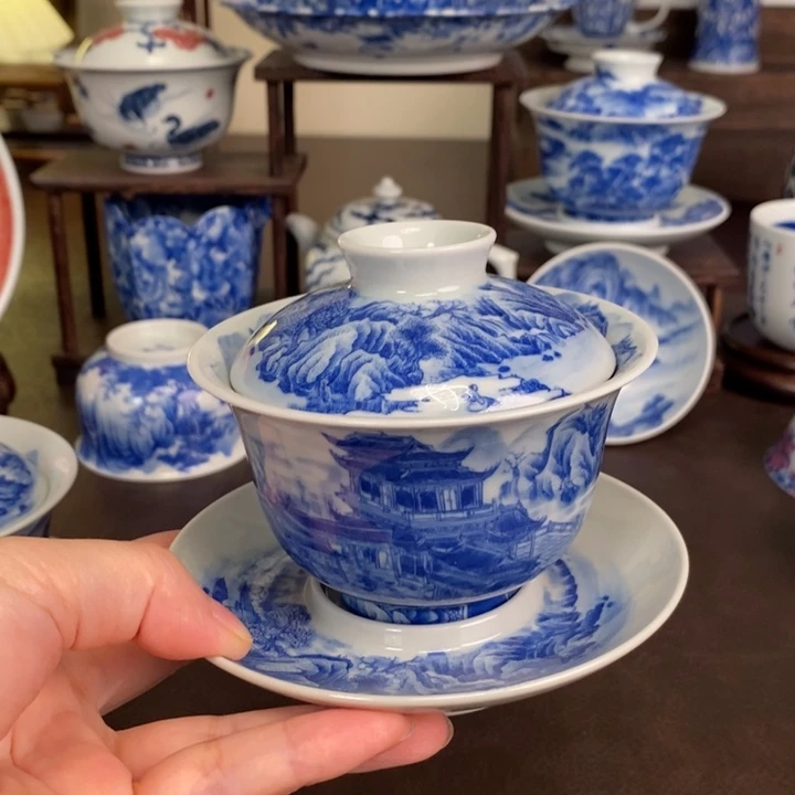 涛***宴景德镇陶瓷手工手绘