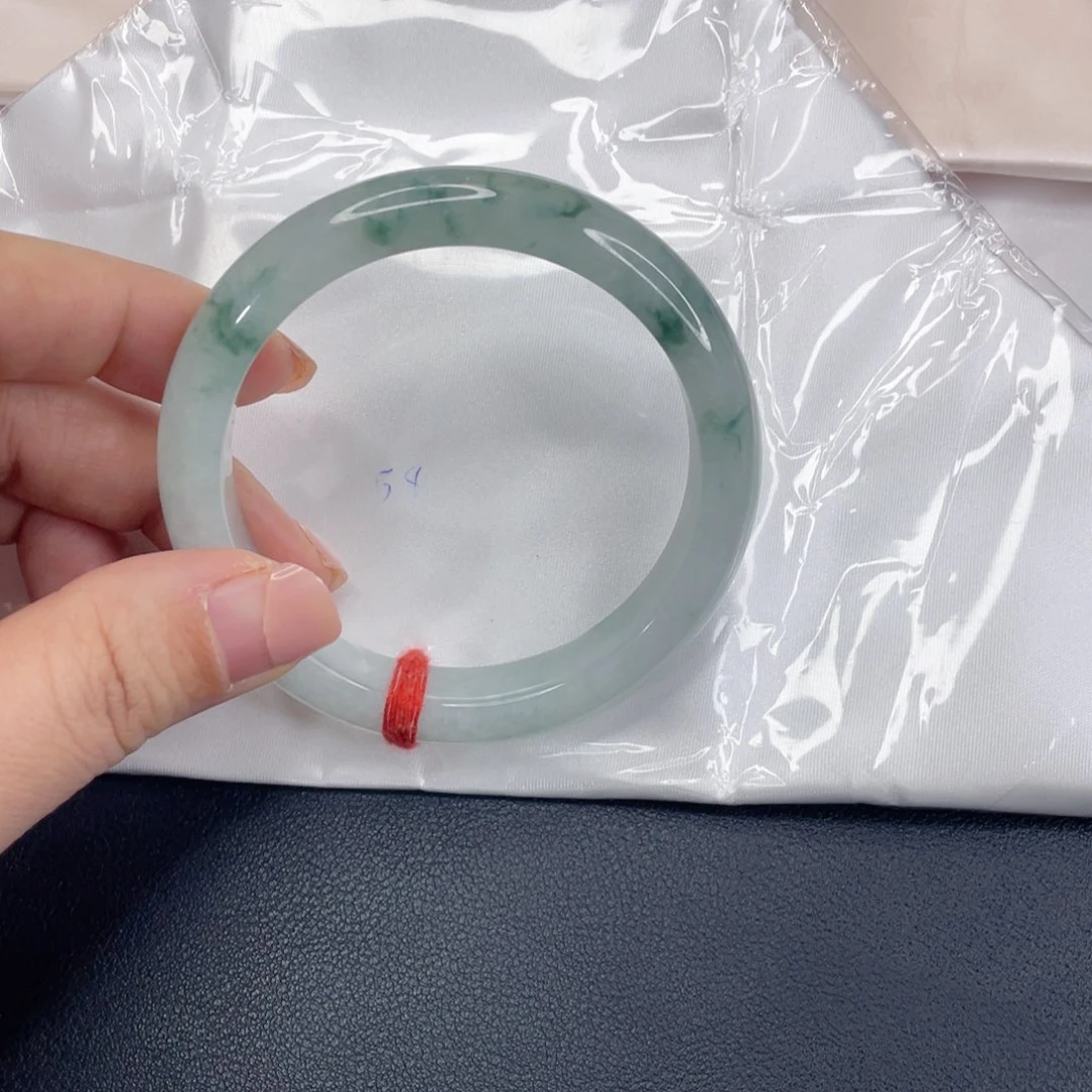 翡翠未镶嵌手镯冰飘花手镯