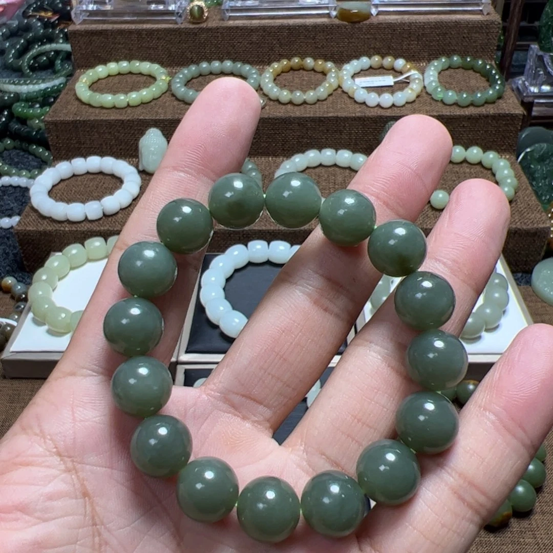 手链未镶嵌和田玉（糖玉）