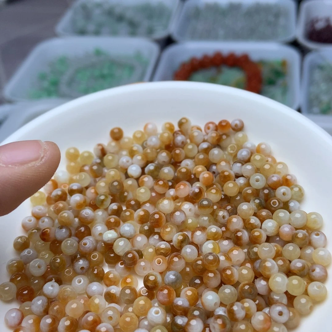 散珠翡翠卡4的鸳鸯小米珠50个