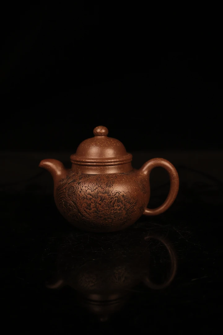 【雅 】《国色天香》掇球壶大水潭梨皮天青全手工150cc