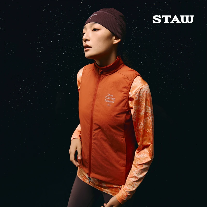 STAW世拓“致热”Primaloft 40G金标P棉跑步保暖运动棉衣马甲外套