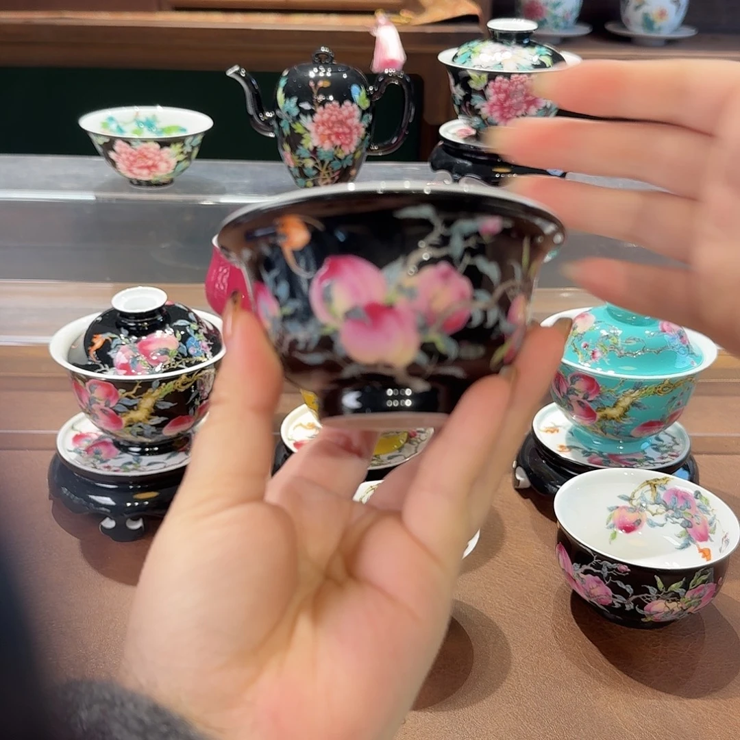 珐琅彩主人杯茶具茶具