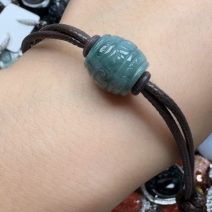 翡翠未镶嵌项链翡翠